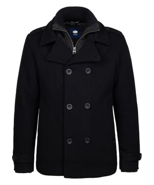 Woolen Blend Klassieke Jas - Comfort en Stijl voor de Moderne ManDeze Woolen Blend Klassieke Jas is de perfecte combinatie van comfort, stijl en duurzaamheid. Met zijn elegante afwerking en praktische details is deze jas een must-have voor iedere garderobe.Functionele zakken: Uitgerust met handige steekzakken en een binnenzak voor extra opbergruimte.Stijlvolle afwerking: De jas is afgewerkt met ribgebreide boorden en een opstaande kraag voor een tijdloze look.Duurzaam: Gemaakt van 45% gerecycled polyester, 40% wol en 15% polyester, met een binnenvoering van 100% gerecycled polyester. Dubbele Sluiting: Voorzien van zowel een rits- als knoopsluiting, biedt deze jas extra bescherming tegen de kou.Details: Petrol borduursel op de mouw voor een extra stijlvol accent. Maatadvies: Twijfel je tussen twee maten? Kies dan de grootste maat.