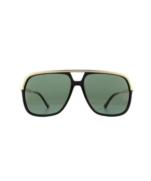 Gucci Sunglasses GG0200S 001 Black and Gold Green