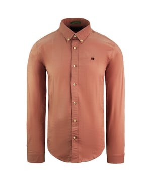 Scotch &amp; Soda Regular Fit Oxford Shirt Long Sleeve Pink Mens Top 133440 0779