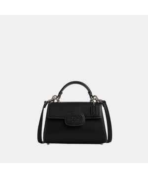 Eliza Mini Top Handle with Leather Covered Closure, Inside multifunction pocket,  Length: 18.00 cm,  Width: 7.00 cm,  Height: 12.00 cm