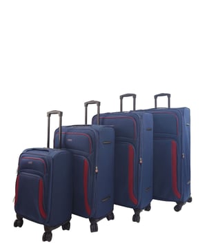 Ga op avontuur met onze voortreffelijke bagageset met 8 wielen. GEWELDIGE COMPATIBILITEIT MET LUCHTVAARTMAATSCHAPPIJ: We begrijpen dat reizigers gedurende hun hele leven met veel verschillende luchtvaartmaatschappijen kunnen vliegen. Daarom hebben we deze handbagage zo ontworpen dat deze wordt geaccepteerd door de overgrote meerderheid van luchtvaartmaatschappijen in Groot-Brittannië, Europa en Noord-Amerika. Waaronder easyJet, British Airways, Delta, Flybe, Lufthansa, Ryanair (Priority Boarding), Norwegian, Jet2, KLM, Virgin Atlantic en nog veel meer. (Neem contact op met uw luchtvaartmaatschappij voordat u een aankoop doet). Belangrijkste kenmerken: Opvallende kleuren: Dompel jezelf onder in de allure van het paradijs met een levendige kleur Compacte cabinegrootte: Voldoet aan de eisen van luchtvaartmaatschappijen voor probleemloos instappen, met een ruim interieur en manoeuvreerbaar met een stevig handvat en 360 graden wielen. Soepele 360 ​​graden dubbele spinners met 8 wielen voor moeiteloze mobiliteit Veilig geïntegreerd 3-cijferig slot voor verbeterde veiligheid. Gemaakt van ultrasterk Jacquard nylon 600D-materiaal voor duurzaamheid. Zelfsluitende telescopische handgreep en ritssluiting voor eenvoudig gebruik. Geniet van de perfecte mix van functionaliteit en esthetiek met onze reiscollectie - uw paspoort voor een naadloze en stijlvolle reis. 20 inch handbagage - maat 55 x 40 x 20 cm Gewicht: 2,5 kg Capaciteit: 38 liter 26 inch medium koffer - maat 73 x 44 x 29 cm Gewicht: 3,3 kg Capaciteit: 95 liter 29 inch grote koffer - maat 84 x 47 x 32 cm Gewicht: 4 kg Capaciteit: 127 liter 31 inch X grote koffer - maat 89 x 51,5 x 36 cm Gewicht: 4,3 kg capaciteit : 165 Liter Het betreft een set van 4 stuks maten | Cabine+ Middel+ Groot + XL