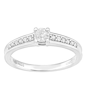 Oro blanco de 18 quilates (750): 3,11 g; # Diamante: 0.33ct