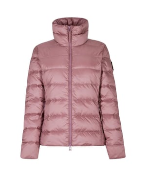 Experience the ultimate in versatility and style with the Belstaff Pink Jacket. This jacket offers both warmth and fashion-forward design, allowing you to effortlessly transition from a casual day look to a chic evening ensemble. Stay cozy and look amazing with this must-have jacket!, Regular Fit Down Jacket, 2 Way Zip Fastening, Belstaff Phoenix patch on sleeve, Material 100% Polyamide, Filling: 90% White Duck Down, 10% White Duck Feather, Zip Closure With Button Flap Closure, Pink Padded Coat, Rose Pink Coat