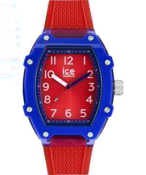 This Ice Watch Ice Boliday - Kids Spider Analogue Watch for Child is the perfect timepiece to wear or to gift. It's Red  Tonneau case combined with the comfortable Red Silicone watch band will ensure you enjoy this stunning timepiece without any compromise. Operated by a high quality Quartz movement and water resistant to 5 bars, your watch will keep ticking. Discover the ICE boliday kids spider plastic. This red and navy blue children's watch is trendy, fun and comfortable, thanks to its silicone strap and lightweight plastic case High quality 19 cm length and 19 mm width Red Silicone strap with a Buckle Case measurement: 36 X 47 mm,case thickness: 12 mm, case colour: Red and dial colour: Red