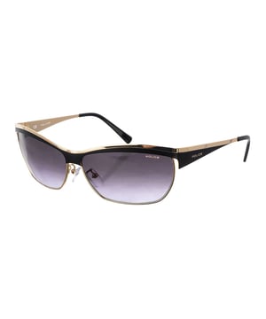 Gafas de sol de mujer, con montura metálica.
Forma rectangular.
Color Dorado-negro
Lentes con efecto degradado.
Patillas metálicas, con el nombre de la marca grabado y acabadas en acetato.
Estampado del nombre de la marca en la parte superior lateral de la lente.
100% Protección UV. 
Cristales antirreflejo.

Medidas:  
Alto lente: 36 mm.
Ancho lente: 62mm.
Puente: 15 mm.
Patillas: 130 mm.


Incluye: Todos nuestros productos se envían en el interior de su estuche original, el cual incluye una gamuza limpia cristales y los certificados de autenticidad y garantía.