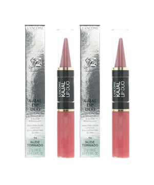 Lancôme Lip Kajal Duo is designed to ultra define and contour lips with a glossy effect. On one side, a Kajal coned-tip lipstick helps you define and precisely fill in your lips. On the other side, a non-sticky gloss for a finishing shine.