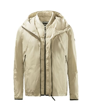Jack Wolfskin 2in1 manga larga empacable crema crema para hombres 1306031 5070