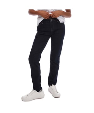 Dames Emporio Armani J23 Skinny-Fit Jeans.- Skinny fit.- Merklogo.- Ritssluiting.- Riemlussen.- 5 zakken.- 90% katoen 8% polyester 2% elastaan.- Ref: 6K2J232DL00941