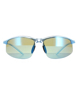 Serengeti SemiRimless Unisex Shiny Crystal Ice Blue Saturn Polarized 555nm Blue  Winslow  Winslow are a stylish semi rimless style crafted from lightweight acetate. These lenses include a spectral control and photochromic technology adapting and filtering light to perfection. The Serengeti branding features on the slender temples for authenticity.