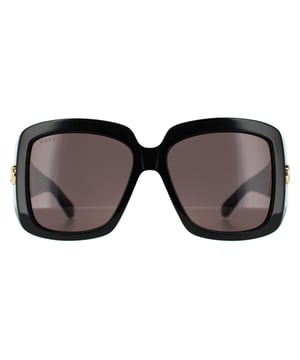 Gucci Square Womens Black Grey GG1402S  Sunglasses are a perfect fusion of modern elegance and cutting-edge sun protection. Crafted with precision, the lightweight yet durable frame ensures long-lasting comfort, making these square sunglasses a versatile accessory for any occasion. Offering exceptional UV protection, the GG1402S shields your eyes from harmful rays while providing a range of lens options to suit your personal style. With a snug fit designed for all-day wear and a travel-friendly, compact design, these sunglasses effortlessly combine fashion and function.