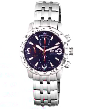 Yonger Blue Dial Silver Stainless Steel