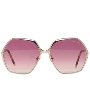 Tom Ford Fonda-02 FT0912 28T Gold Sunglasses. A touch of fun for your summer days, but nothing too out of the ordinary for a Tom Ford collectible. Tom Ford Gold Sunglass perfect for the summer.. Made In Italy, Tom Ford Gold Sunglass, Lens Width = 60mm, Nose Bridge Width = 15mm, Arm Length = 140mm. Branded Sunglasses Case and Cleaning Cloth Included. 100% Protection Against UVA and UVB Sunlight and Conform to British Standard EN 1836:2005, Sunglasses, Sunglasses Case, Cleaning Cloth and Care Instructions all Included. Tom Ford FT0912 28T Sunglasses