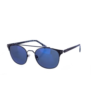 Gafas de sol Armand Basi con montura de metal.
 Color Azul marino
 Forma ovalada.
 Lentes de color Azul
 Patillas metalicas y acabado en acetato.
  Nombre de la marca grabado en la lente.
 Polarizada. 
 Incluye una funda de tela de protección.
Los colores reales del producto pueden variar ligeramente con respecto a los colores que muestra su monitor.
 
 Medidas  Ancho lente: 55 mm. Puente: 20 mm. Patillas: 145 mm.
 
 Limpiar las gafas con agua y jabón (neutro).
 - No utilice paños sucios o abrasivos, que puedan alterar las características de los filtros.
 - Utilice solo accesorios y repuestos originales.