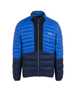 90% Polyester, 10% Elastane. Filling: Feather-Free, Synthetic Down. Design: Colour Block, Logo, Quilted. Fabric Technology: Antibacterial, DWR Finish, Lightweight, Water Repellent. Extol Stretch Panels, Underarm Gusset. Neckline: High-Neck, Stretch Binding. Sleeve-Type: Long-Sleeved. Cuff: Stretch Binding. Pockets: 2 Side Pockets, Zip. Fastening: Full Zip. Hem: Stretch Binding. Denier: 20D. Sustainability: Cruelty Free, Made from Recycled Materials, REACH. S: 38 in. M: 40 in. L: 42 in. XL: 44 in. XXL: 48 in. 3XL: 51 in.