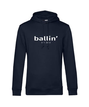 Basic Hoodie von Ballin Est. 2013 in der farbe Blau und in größe XXL.