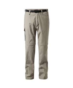 65% Polyester, 35% Baumwolle. Stoff: Doppellagig. Muster: Einfarbig. Cabrio, Fersenband, Recycelte Materialien, Verstärktes Knie, Verstärkter Sitz, Abzippbare Beine. Stoff-Technologie: Nicht-Eisen, NosiDefence, SmartDry Eco, Sonnenschutz. Taschen: 1 Handytasche. Taille: Gürtel in der Taille, teilweise elastisch.