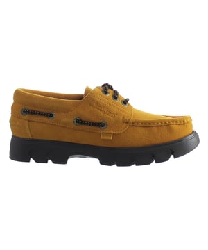 Kickers Lennon Lace-Up Amarillo Liso Zapatos para hombre de cuero 1 15764