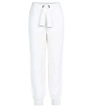 100% viscoso; pantalones Emporio Armani;  Modelo: 3H2P902N4HZ0101;  Detalles del logotipo de Emporio Armani;  Mano de obra de alta calidad;  Cintura elástica con cordón
