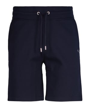 The Gant sweatshorts are comfortable and fashionable sweatshorts that are very comfortable to wear. They have a drawstring that gives you a custom fit and a solid color that goes with any outfit. The sweatshorts have a regular fit that adapts to your body and a logo print on the left leg, which is Gant's trademark. The Gant sweatshorts are ideal for warm days, whether at home or out and about. You can combine them with T-shirts, shirts or hoodies to create a sporty or chic look.