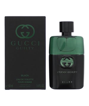 Gucci design house launched Guilty Black in 2013 as a aromatic fougere fragrance for men. Guilty Black notes consist of lavender green coriander green accords neroli orange blossom cedar and patchouli.