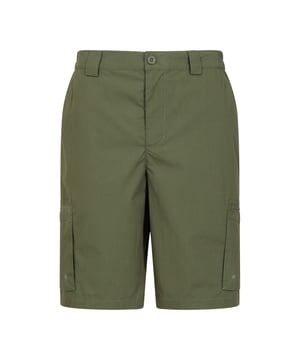 Lining Material: 100% Polyester. Outer Materials: 65% Polyester, 35% Cotton. Design: Plain. Pockets: 2 Side Pockets, 2 Back Pockets, 2 Cargo Pockets, Zip. Fastening: Button. Fabric Technology: Durable, Lightweight. Belt Loops. Waistline: Part Elasticated.