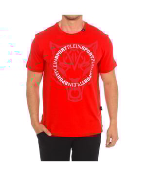 Plein Sport T-Shirt mit kurzen Ärmeln.  
Rundhalsausschnitt mit geripptem Finish.  
Markenprint auf der Vorderseite.  
Markenlogo auf der Rückseite.  
Nähte in dezentem Farbton.  
Material: 100% Baumwolle  
Pflege:  
Bei maximal 30º waschen.  
Bei mittlerer Temperatur bügeln.  
Nicht im Trockner verwenden.  
Nicht bleichen.  
Nicht chemisch reinigen.