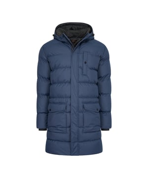 Abrigo de invierno con capucha Cappuccino Italia para hombre. La chaqueta está hecha de poliéster y tiene un corte regular. La chaqueta larga cuenta con una cremallera arriba y abajo.   Marca: Cappuccino ItaliaNombre del modelo: Chaqueta de invierno con capuchaCategoría: chaqueta para hombreMateriales: poliésterColor: azul