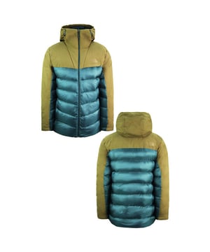 The North Face Pertex Warm Storm Hooded Blue Mens Down Jacket NF0A3KTD7GA