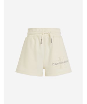 Indulge in the luxury of Calvin Klein with our stylish Girls Monogram Embroidered Shorts in Beige. Essential for any young fashionista's collection, these shorts command attention while remaining charmingly playful. Key features include: High-End Design: Evident in the chic monogram embroidery, Calvin Klein‚ unmatched craftsmanship exudes in every stitch.  Premium Quality: Tailored from fine fabric, ensuring both durability and comfort for your little girl's all-day activity. Versatile Trend: The neutral beige toned shorts easily coordinate with any top, enabling versatility in styling.Revolutionize your girl's wardrobe with these elegant designer shorts. Order now for a distinctive Calvin Klein touch in your child's outfits!