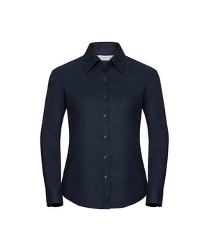 70% Katoen, 30% Polyester. Stof: Oxford Doek. Ontwerp: Eenvoudig. Hals: Klassiek. Hem: Gebogen. Manchet: Dubbele knoop. Mouwtype: Met lange mouwen. Darts rug, Darts buste. Geschikt voor: op maat. 135gsm. Duurzaamheid: Amfori, Better Cotton Initiative, BSCI, Fair Labor Association, Oeko-Tex Standard 100 Gecertificeerd, WRAP Gecertificeerd. Geschikt voor: Decoratie.
