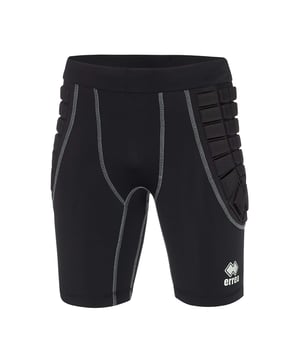 Especificaciones: Pantalón corto de portero apto tanto para entrenamientos como para partidos, confeccionado en tejido suave y elástico para mayor comodidad y libertad de movimientos. Cuentan con acolchado de EVA en las caderas para mayor protección en caso de caídas o caídas. Cintura elástica ajustable con cordón interno. Uso: Portero Ajuste: Regular