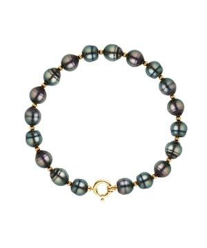 Armband - Real Tahitian gekweekte parels rand 10-11mm - Rainbow - afwisselend ringen Gold - Kwaliteit A + - Ring Sluiting Marin PRESTIGE - Yellow Gold 375 duizendste - Lengte: 18cm - 2-jaar garantie tegen elke fabricagefout - Wordt geleverd in een koffer met een certificaat van echtheid en een Internationale Garantie - Al onze juwelen zijn gemaakt in Frankrijk.