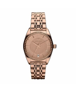 Emporio Armani AR0381 - Damenuhr Quarz aus Edelstahl• Material: Edelstahl• Glas: Mineral• Armband: Edelstahl• Farbe: Rosegold• Wasserbeständigkeit: 50 m (5 ATM)• Gehäusegröße: 31 mm