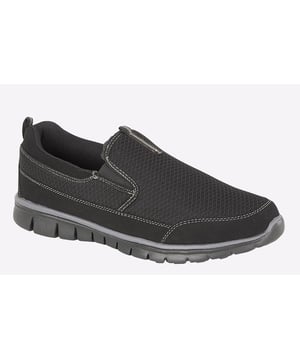 Be sure to get a comfort and supported stride with these Dek Neptune trainers. Designed with a easy slip on fit, memory foam footbed and durable outsole to ensure that no matter where you go that you are secure and comfortable in every stride
- Textile / synthetic upper
- Memory foam footbed
- Durable outsole
- Slip on fit
- Padded heel and ankle collar
- Heel and tongue pull tab for easy on / off wear