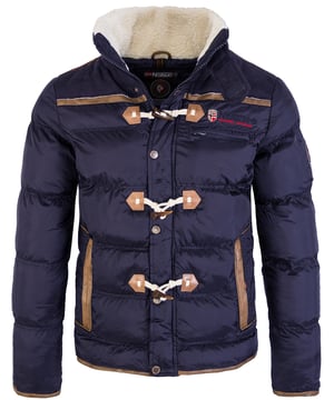 Angeboten wird eine sehr warme Herren Stepp Winter Jacke mit Teddyfell Stehkragen, der Marke "Geographical Norway". Die Jacke ist in drei Farben Schwarz, Dunkelblau, Dunkelgrau und, den Größen S bis 3XL erhältlich.
