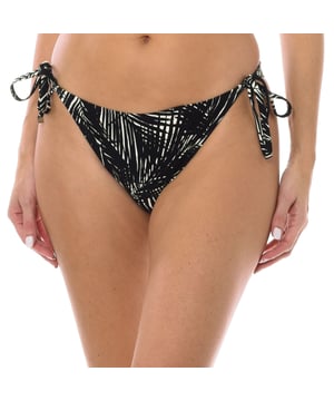 ¡La braguita de bikini de tus sueños soleados! La parte inferior de bikini de Michael Kors presenta un estampado de palmeras y lazos laterales ajustables.

Braguita de bikini.
Braguita de pierna alta.
Logo de la marca en detalles al final de las tiras.
Con lazos laterales ajustables.
Totalmente forrado.
Costuras vistas a tono.
 Composición: Exterior: 85% Poliamida, 15% Elastano; Forro: 92% Poliéster, 8% Elastano.; Copas: 100% Poliuretano.
 Cuidados:
Lavar a mano con agua fría.
Utilizar jabón neutro.
No utilizar lejía.
Aclarar sin retorcer.
No planchar.