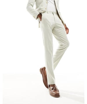 Trousers & Chinos by Jack & Jones Do the smart thing Regular rise Belt loops Functional pockets Slim fitSold By: Asos