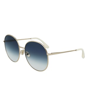 Victoria Beckham Vrouwen Zonnebril VB224S-720 - Materiaal: Metaal - Kleur frame: Goud - Afmetingen: 59/17/140 mm (Diameter lens / Brug formaat / Lengte veren)