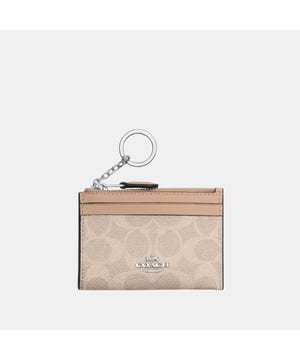 Mini ID Skinny in Signature Canvas, Two credit card slots
 ID window,  Length: 11.00 cm,  Width: 1.50 cm,  Height: 8.00 cm