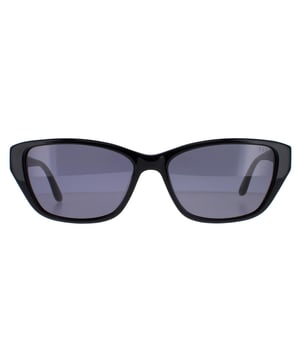 Elle Rectangle Womens Black Grey 14920  Sunglasses are a trendy rectangle design that effortlessly combines elegance with a touch of edginess. The frame is expertly crafted from high-quality acetate, ensuring durability and a comfortable fit that lasts all day. The Elle logo features on the slender temples for brand recognition.