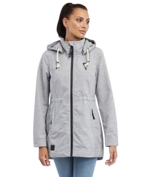Erleben Sie stilvolles Design und Komfort mit der langen Übergangsjacke 'DAKKOTA' von ragwear. Diese Jacke bietet eine modische Silhouette, die mit einer innenliegenden Kordel individuell an Ihre Taille angepasst werden kann. Die großzügige Kapuze ist verstellbar und abnehmbar, was für vielseitige Styling-Optionen sorgt. Zudem bieten die seitlichen Eingrifftaschen mit Reißverschlüssen nicht nur Sicherheit für Ihre Wertsachen, sondern auch einen praktischen Nutzen. Ideal für die Übergangszeit!