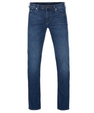 90% algodón, 8% poliéster, 2% elastano; Vaqueros Emporio Armani;  Modelo: 3K1J061DY0Z0942;  Mano de obra de alta calidad;  Algodón suave, elástico;  Estilo clásico de "5 bolsillos";  Cierre: botón, cremallera;  trabillas para cinturón;  Detalles del logotipo de Emporio Armani.