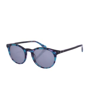 Gafas de sol Waki.
Gafas de sol Zen con montura de acetato y metal.
Color Azul-negro
Forma pantos.
Lentes de color Gris
Patillas de acetato y metal.
100% Protección UV. 
Incluye una funda neutra de tela.

Medidas:  Alto lente: 51 mm
Ancho lente: 50 mm.
Puente: 20 mm.
Patillas: 145 mm.


Limpieza y manutención:
-Limpiar las gafas con agua y jabón (neutro).
- No utilice paños sucios o abrasivos, que puedan alterar las características de los filtros.
- Utilice solo accesorios y repuestos originales.
