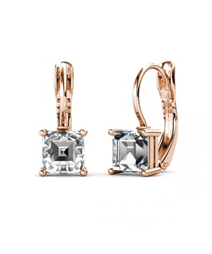 Composición: Latón de alta calidad Acabado: Bañado en Oro Rosa de 18k Tipo de Piedra: Cristal Austriaco Número de piedras (uds): 2 Color de la piedra: Cristal Largo (mm): 7.25