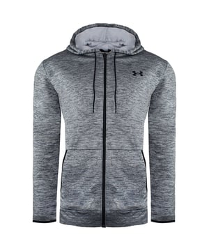 Under Armour Manga larga Camina gris para hombre gris Chaqueta de vía encapuchada 1357110 014