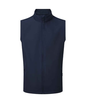 Materiaal: 100% gerecycleerd polyester. Voering: gebonden fleece. Stof: Dubbellaags, Softshell. 280gsm. Ontwerp: Eenvoudig. Kinbeschermer. Stoftechnologie: Easy-Clean, douchebestendig, waterdicht, windbestendig. Mouwtype: Mouwloos. Halslijn: Staande Kraag. Zakken: 2 voorzakken, rits, 2 binnenzakken. Bevestiging: Volledige ritssluiting. Zoom: Trekkoord, Elastisch. Duurzaamheid: Amfori, BSCI, GRS gecertificeerd.