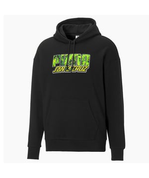 Puma x Santa Cruz Skateboards Long Sleeve Black Pullover Mens Hoodie 532240 01