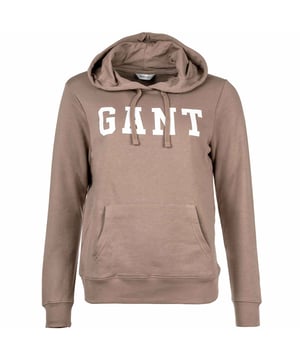 Stylischer Hoodie für Damen von der Marke GANT. Angenehm weicher Baumwoll-Mix. Großes GANT-Logo auf der Brust, Kapuze mit Kordelzug.
