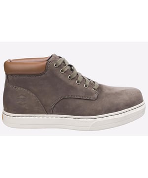 Premium Nubuck leather with scotchguard protector, Cement construction for flexibility, Steel safety toe, Penetration resistant insert for flexible underfoot protection, canvas lining with antimicrobial treatment, dual density polyurethane outsole
-Mens premium nubuck chukka-Bio-Suspension System improves Stability, Cushioning and Flexibility
-Defender Repellent Systems featuring Scotchgard Protector
-Canvas lining with antimicrobial treatment
-Dynamic Anti-fatigue footbed
-Dual density polyurethane outsole
-Steel Toe
-Steel Puncture plate