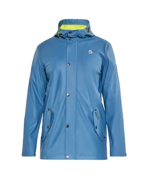 Entdecken Sie die beste Regenjacke für Ihre Outdoor-Abenteuer. Diese Regenjacke mit normaler Passform verfügt über eine durch Kordelzug verstellbare Kapuze, einen verdeckten Reißverschluss und Druckknopfverschluss vorne sowie Pattentaschen für das Nötigste. Eine Jacke mit langen, bequemen Ärmeln aus 3000 mm dickem, wasserdichtem Material mit verschweißten Nähten hält Sie trocken. Diese Funktionsbekleidung ist perfekt für schwierige Wetterbedingungen.  Regenjacke